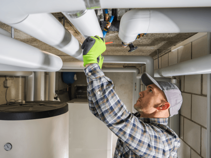 Professional plumber providing expert service